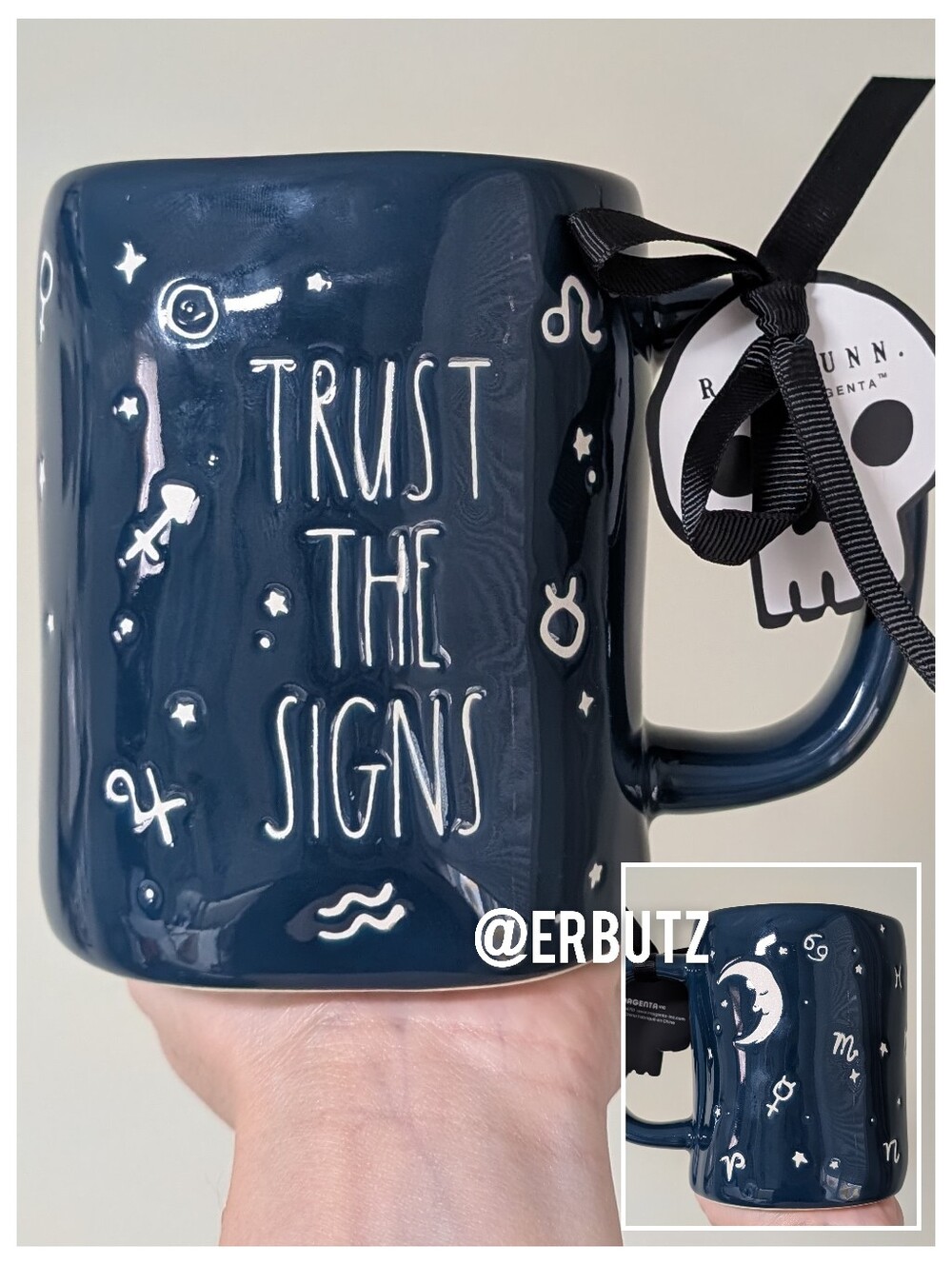 Rae Dunn TRUST THE SIGNS Zodiac Sign Mug,  ♑♏
